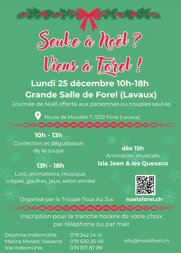 Concert de Noël avec les Quesaco à Forel (Lavaux)